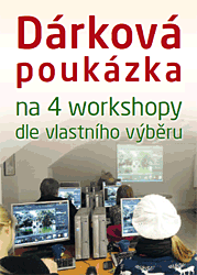 Dárkový poukaz: 4 workshopy dle vlastního výběru