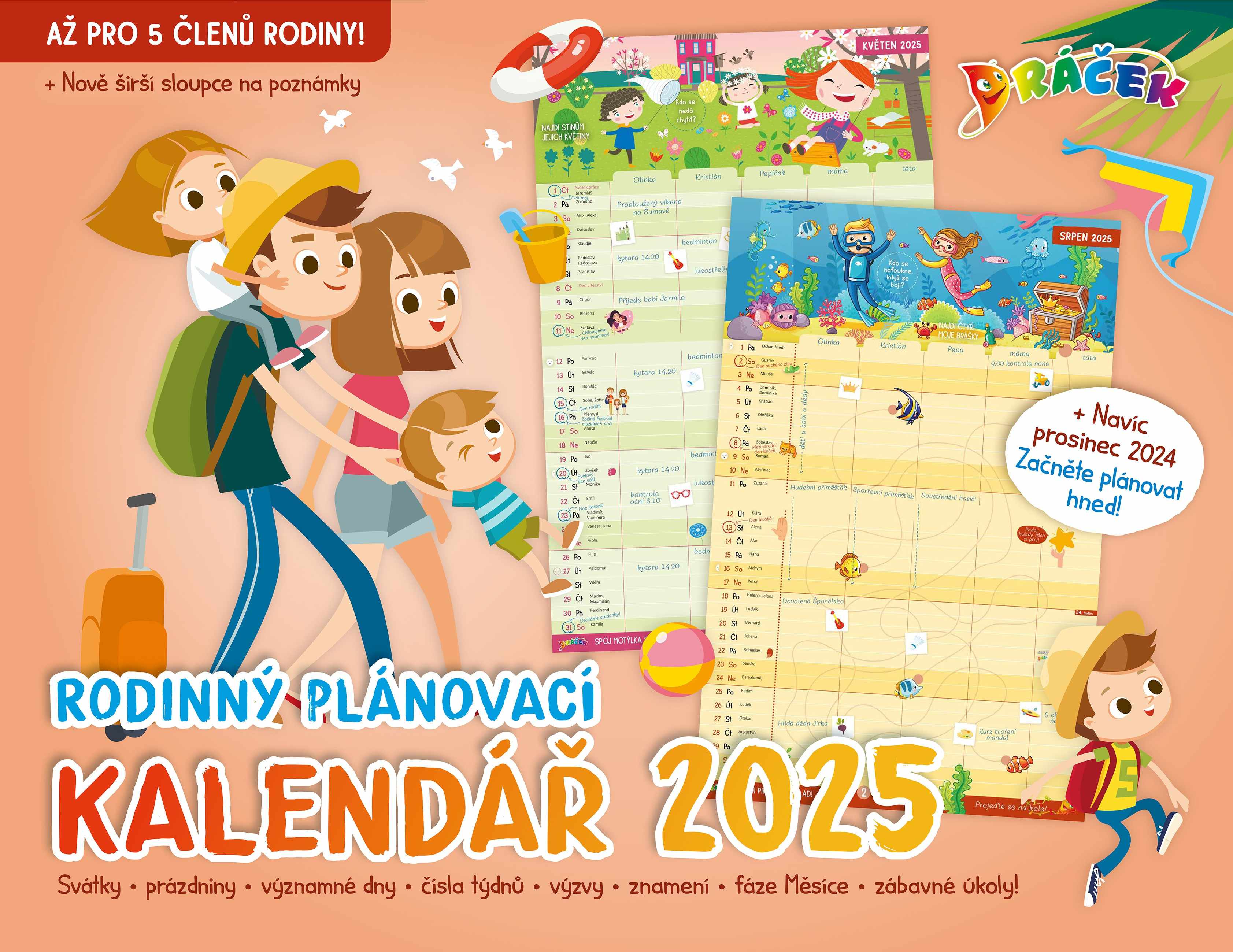 KALENDÁŘ RODINNÝ PLÁNOVACÍ 2025
