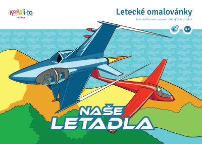 Naše letadla – letecké omalovánky A5