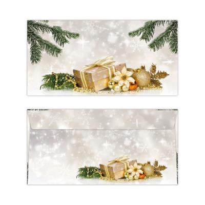 Obálka vánoční - zlatý dárek