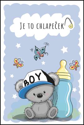 Přání K - K narození dítěte - kluk