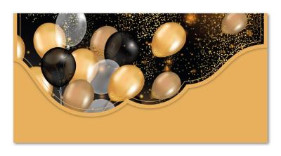 Přání L - peněžní balonky