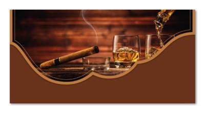 Přání L - peněžní doutník